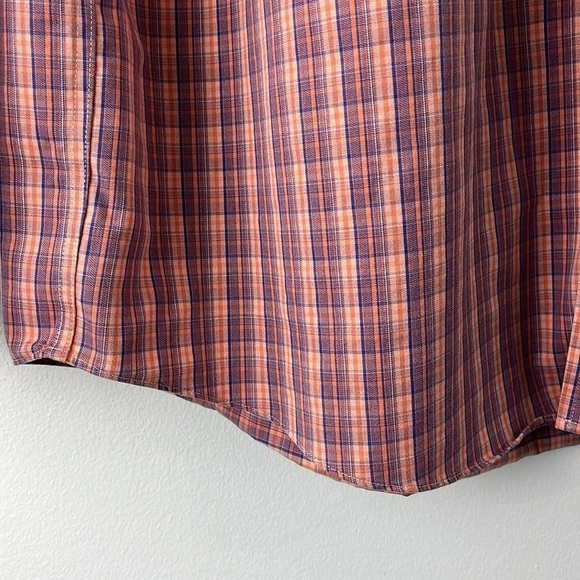 Duluth Trading Co Red Plaid Relaxed Fit Button Up Shirt Mens Size L - Picture 7 of 13